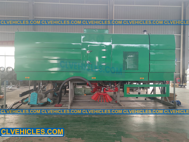 superstructure for sweeper truck