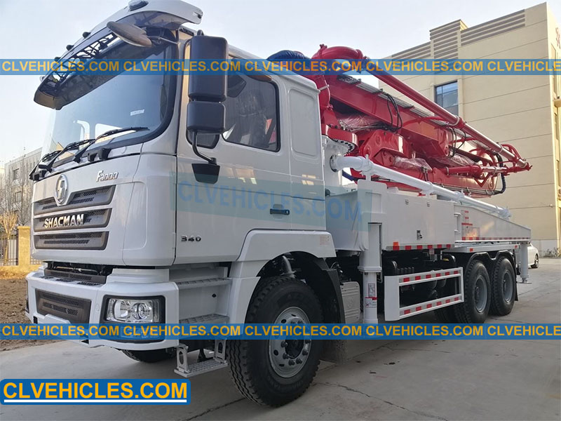 Truck mounted concrete pump