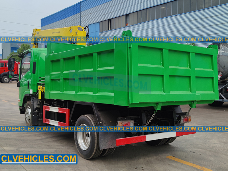 ISUZU dump truck mounted crane