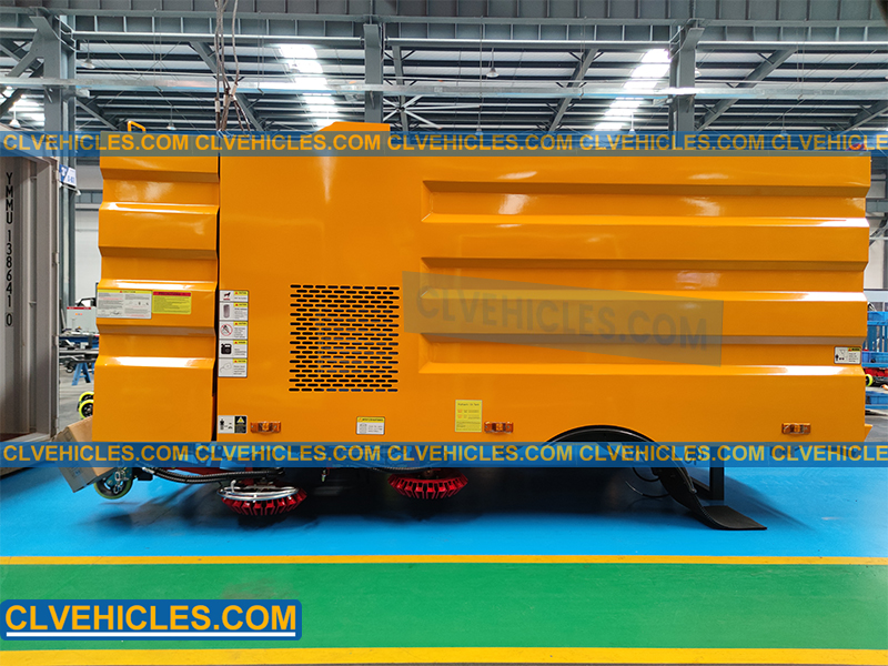 road sweeper truck upper body