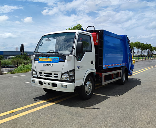 One Unit of ISUZU 130hp 6CBM Compactor Garbage Truck Ship to Cayman Islands