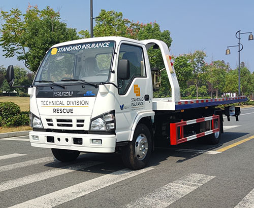 One Unit of ISUZU Flatbed Wrecker Truck Ship To Philippines