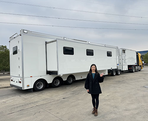 One Unit of 20M Customized Combination Mobile Medical Trailer Ship to South Africa
