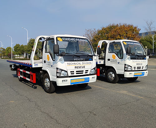 تم شحن وحدتين من شاحنة هادم ISUZU N-series إلى الفلبين
